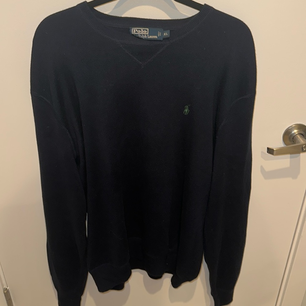 Deep Navy Polo Ralph Lauren Cotton Sweater